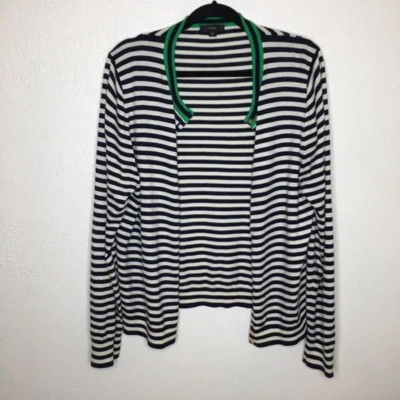J. Crew Striped Cardigan XXL - Picture 3 of 6